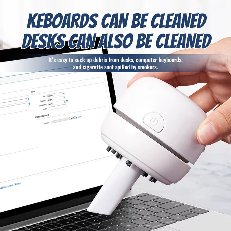Mini Vacuum Cleaner Office Desk Dust Tool Home Table Sweeper Rechargeable Desktop Cleaner for Car Home Computer Sweeper Gift
