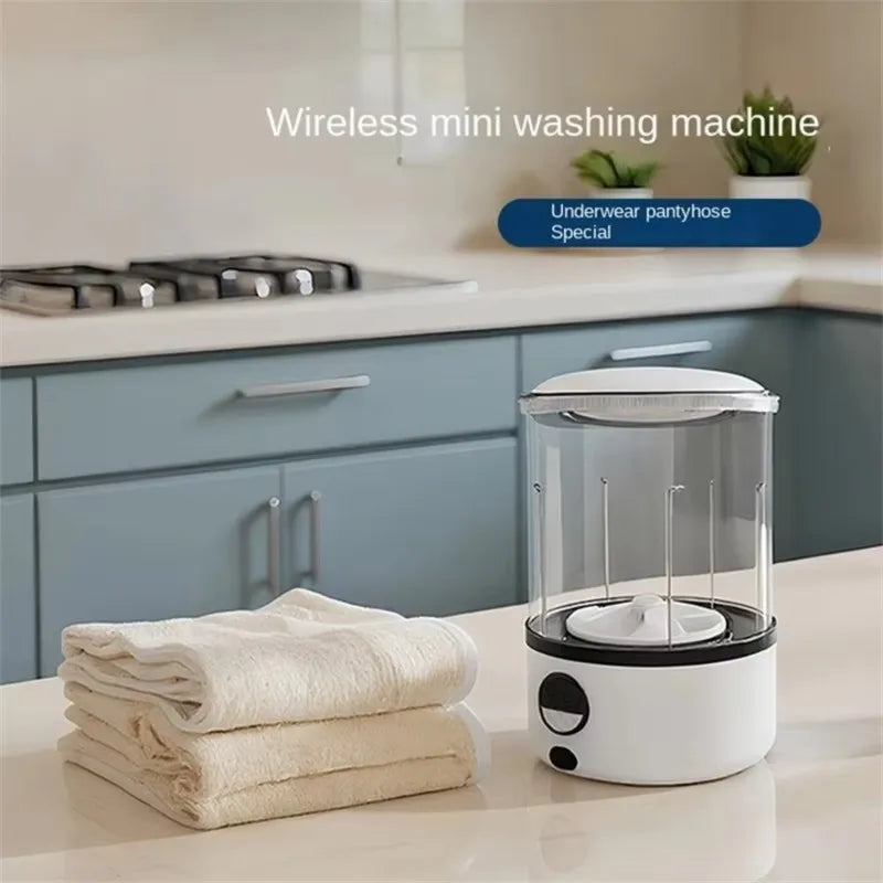 B82B-Washing Machine 2L Mini Automatic Portable Turbo Led Washing Cup Designed for Underwear