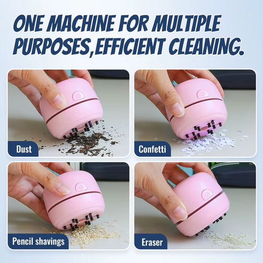 Mini Vacuum Cleaner Office Desk Dust Tool Home Table Sweeper Rechargeable Desktop Cleaner for Car Home Computer Sweeper Gift