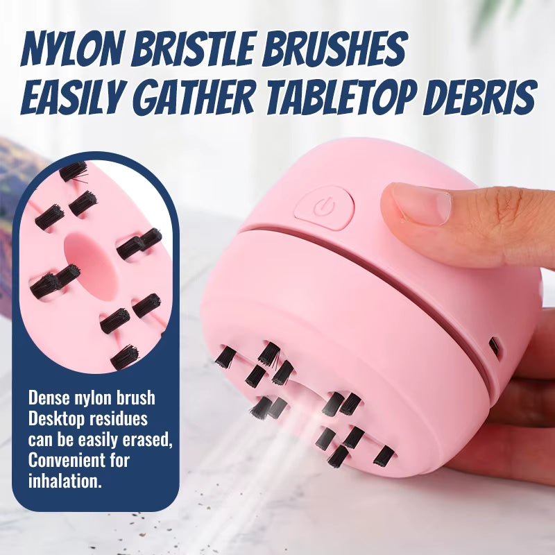 Mini Vacuum Cleaner Office Desk Dust Tool Home Table Sweeper Rechargeable Desktop Cleaner for Car Home Computer Sweeper Gift
